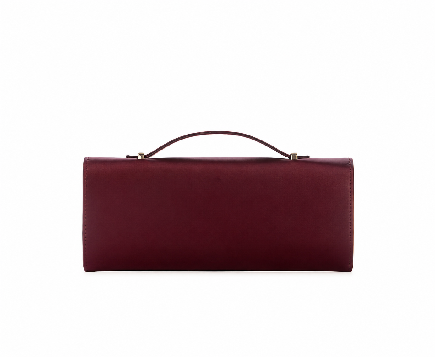 ZALINA SATIN TOP-HANDLE CLUTCH BAG