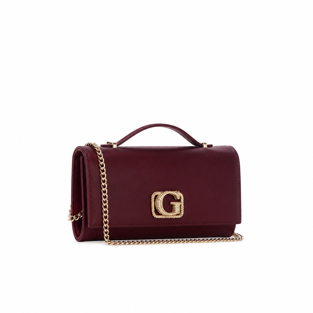 ZALINA SATIN TOP-HANDLE CLUTCH BAG