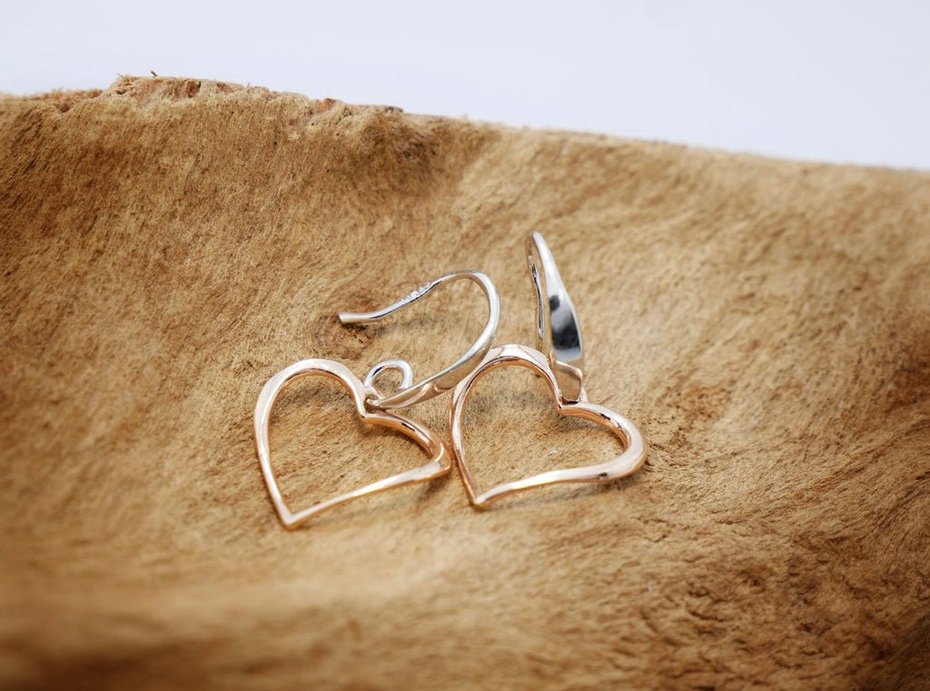 Heartwave heart earrings