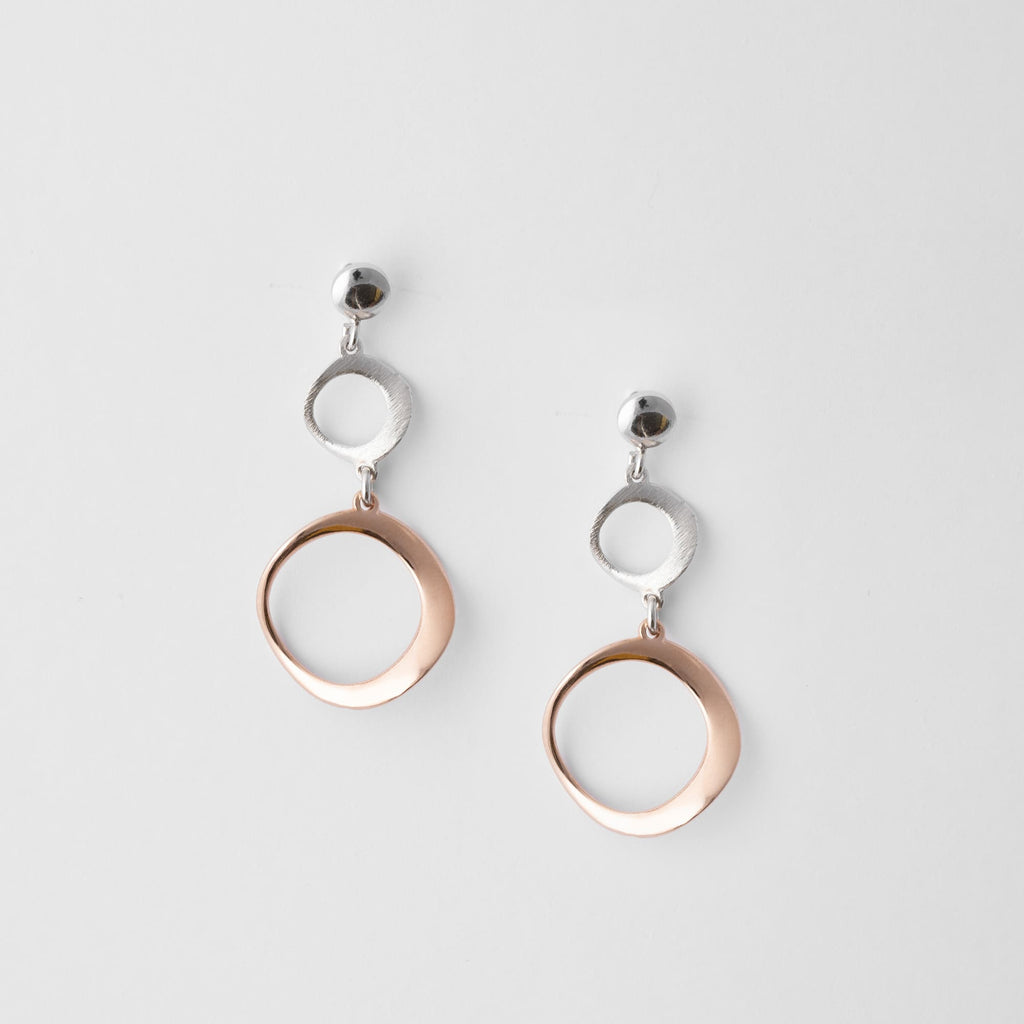 Ocean Wave | Oval Wave Earrings