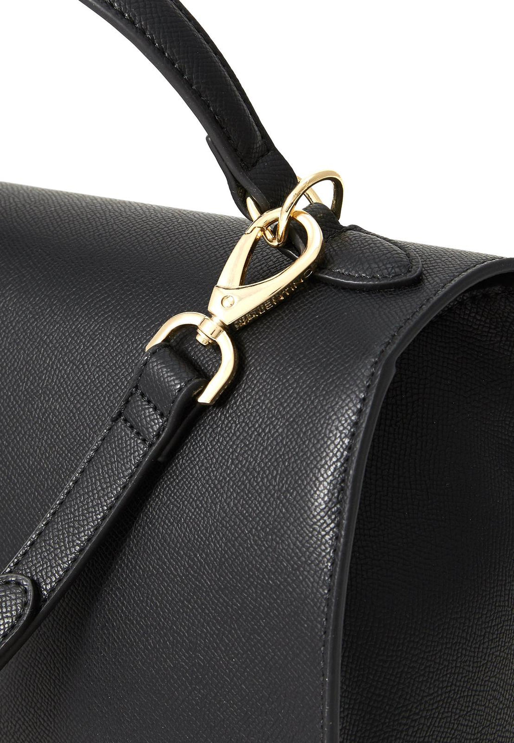 VALENTINO FAE RE FLAP OVER PEBBLED SATCHEL