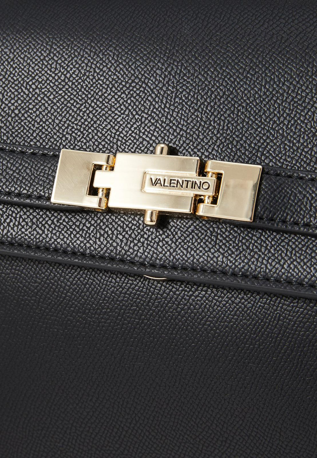 VALENTINO FAE RE FLAP OVER PEBBLED SATCHEL