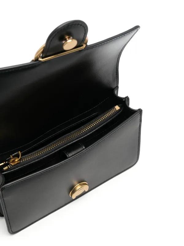 PINKO LOVE-BIRDS CALF-LEATHER SHOULDER BAG