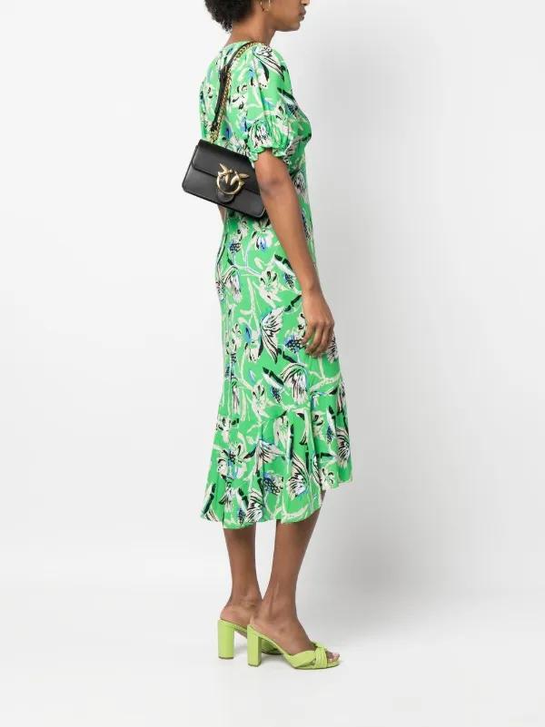 PINKO LOVE-BIRDS CALF-LEATHER SHOULDER BAG
