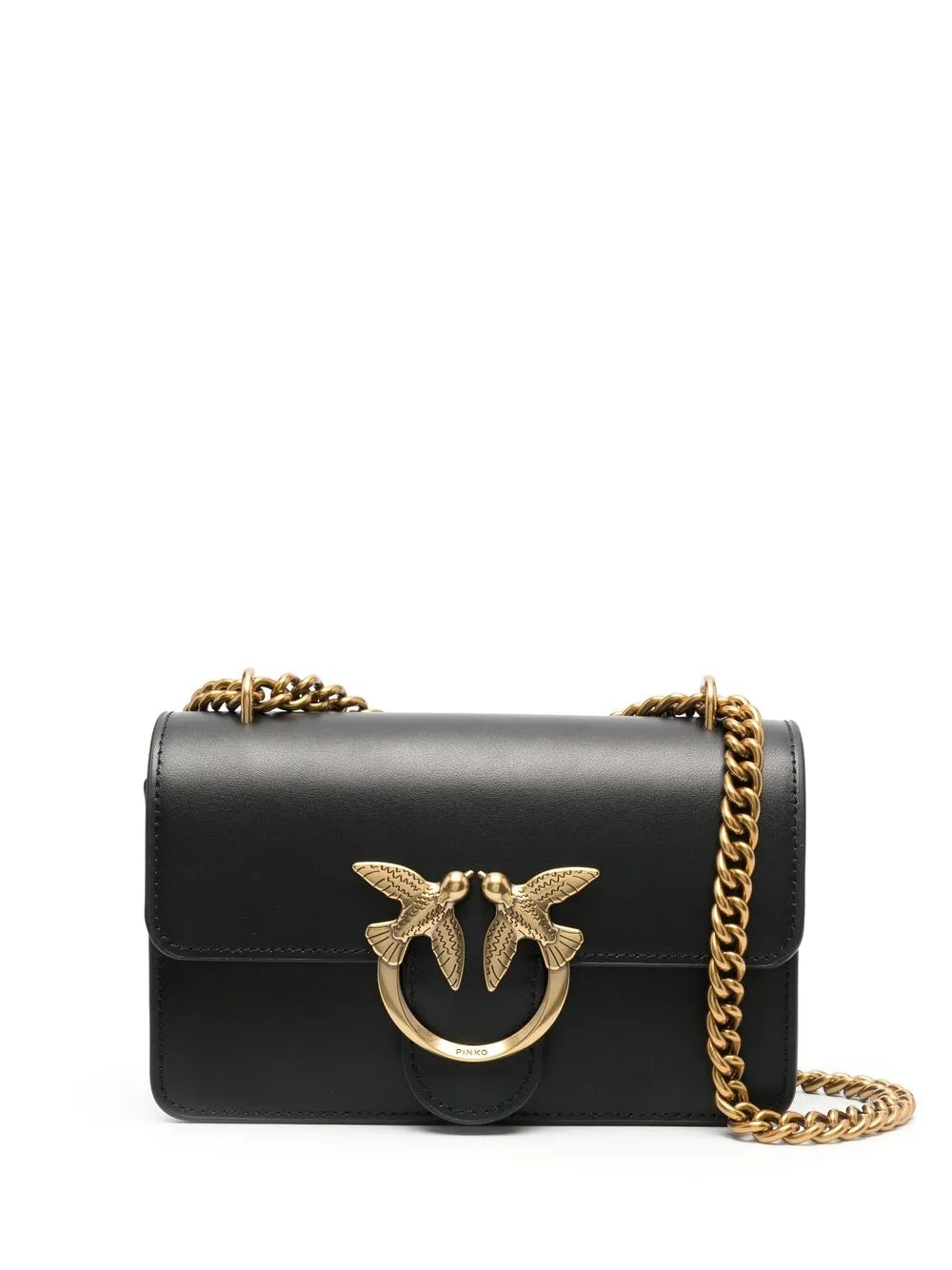 LOVE-BIRDS CALF-LEATHER SHOULDER BAG