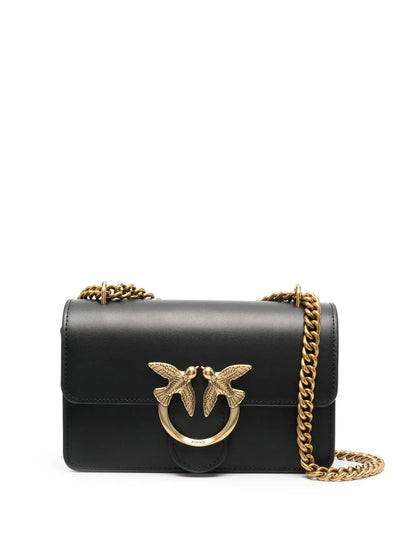 LOVE-BIRDS CALF-LEATHER SHOULDER BAG