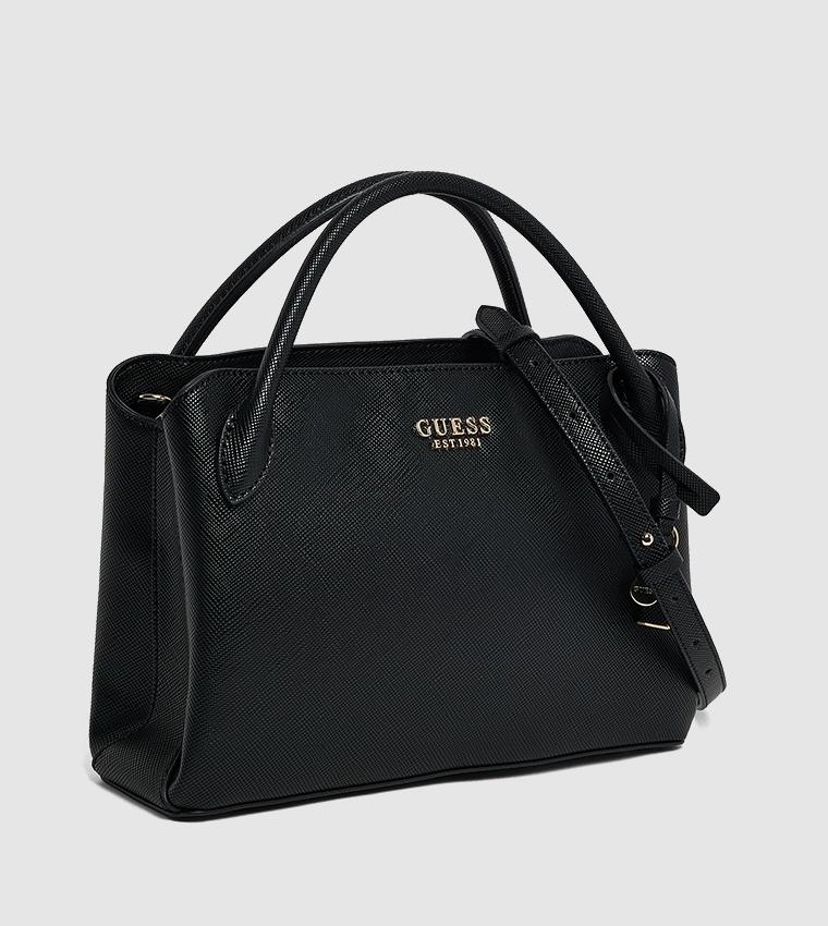 GUESS BRAMINA TEXTURED SATCHEL BAG