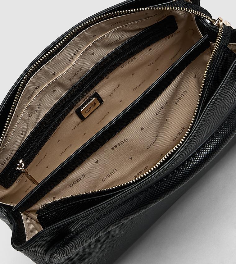 GUESS BRAMINA TEXTURED SATCHEL BAG
