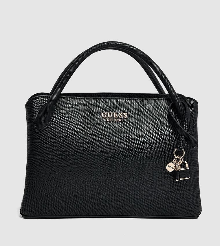GUESS BRAMINA TEXTURED SATCHEL BAG