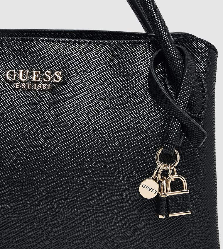 GUESS BRAMINA TEXTURED SATCHEL BAG