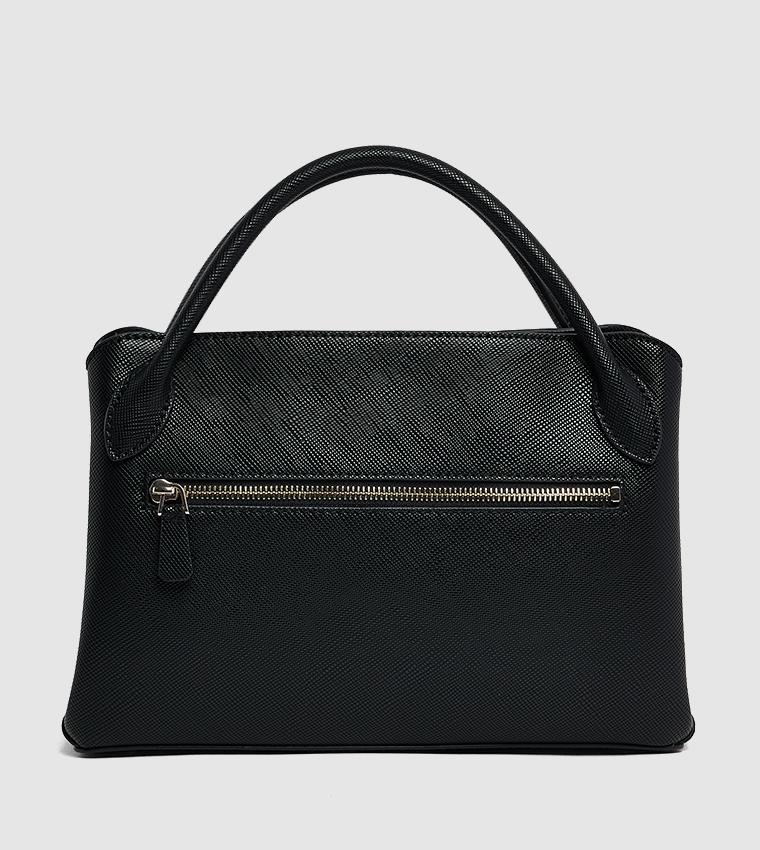 GUESS BRAMINA TEXTURED SATCHEL BAG
