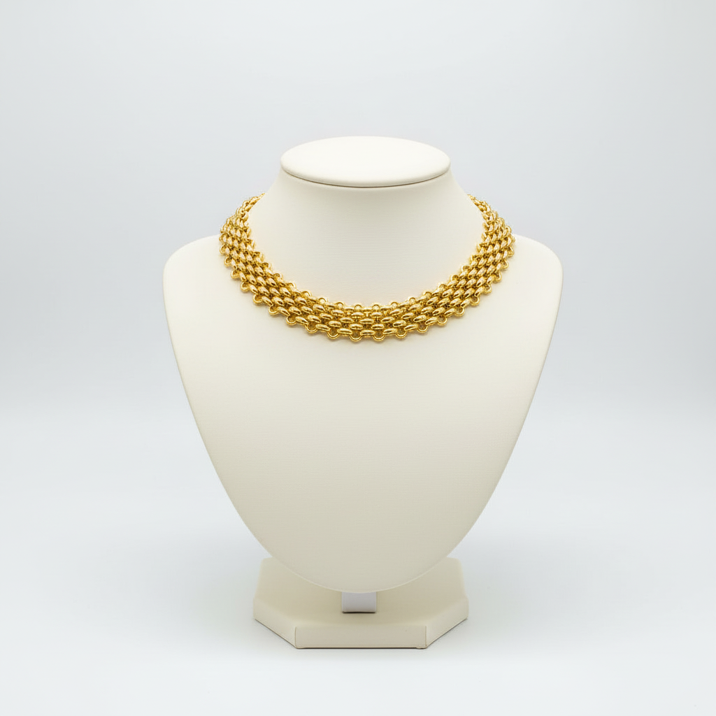 TEXTURED JUBILEE STYLE COLLAR CHOKER