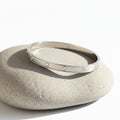 RIBBED CRYSTAL STUDDED BANGLE BRACELET