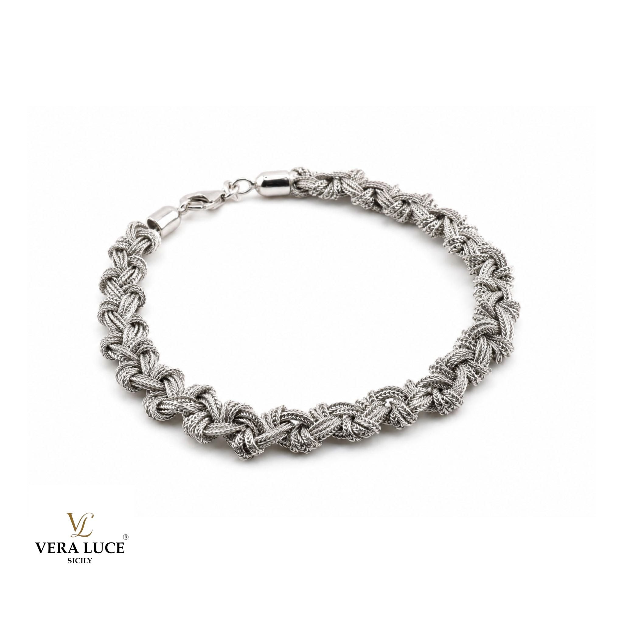 Vera Luce Hand Made in Italy 925 Sterling Silver Bracelet