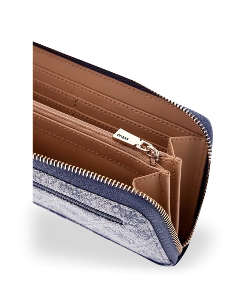 GUESS - Wallet Lindsey Large Zip Around Slate logo