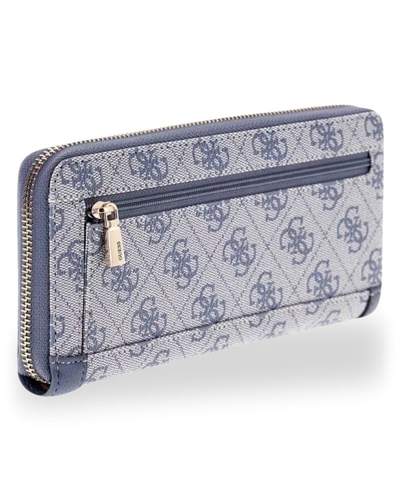 GUESS - Wallet Lindsey Large Zip Around Slate logo