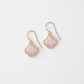 CLOVER | EARRINGS WITH PINK QUARTZ